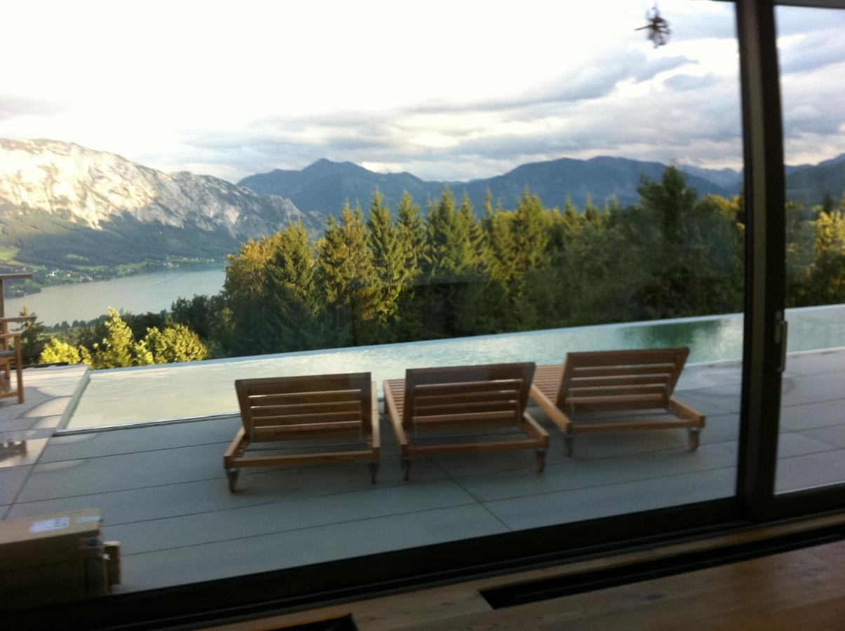 Attersee Luxury Design Villa With Dream Views, Large Pool And Sauna 阿特湖畔的努斯多夫 外观 照片