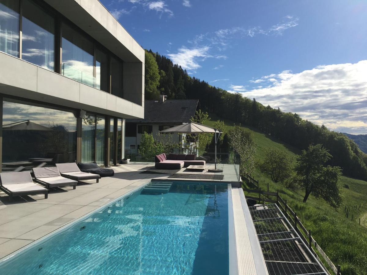 Attersee Luxury Design Villa With Dream Views, Large Pool And Sauna 阿特湖畔的努斯多夫 外观 照片