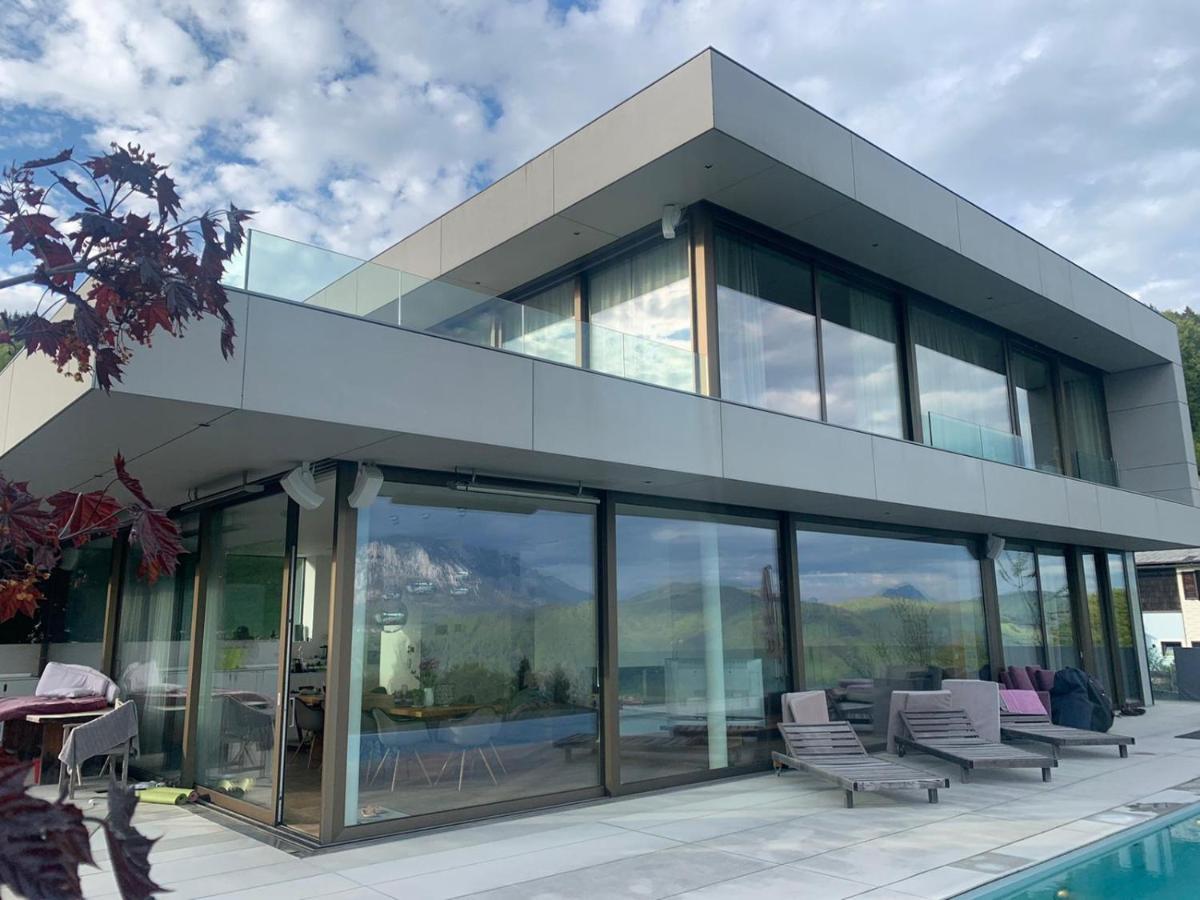 Attersee Luxury Design Villa With Dream Views, Large Pool And Sauna 阿特湖畔的努斯多夫 外观 照片