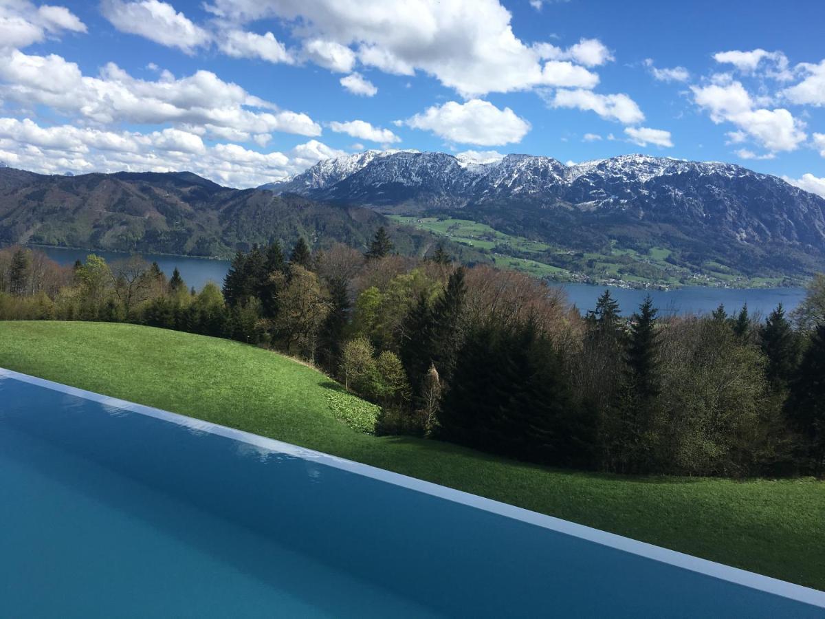 Attersee Luxury Design Villa With Dream Views, Large Pool And Sauna 阿特湖畔的努斯多夫 外观 照片