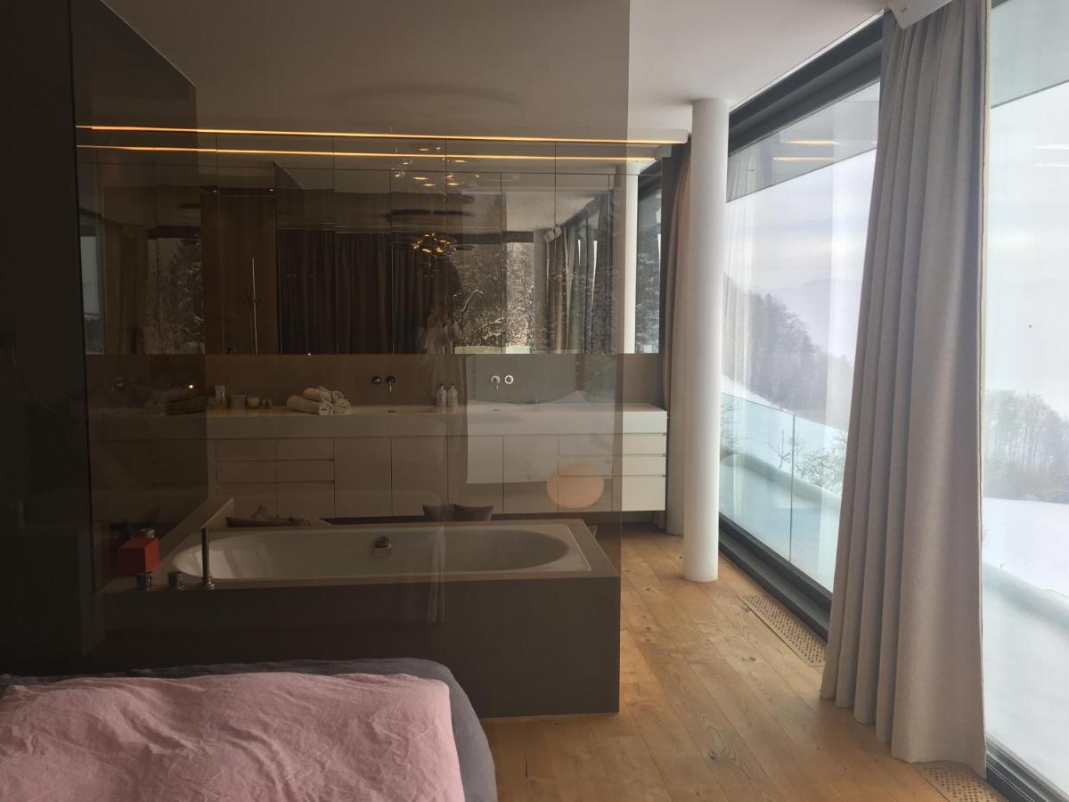 Attersee Luxury Design Villa With Dream Views, Large Pool And Sauna 阿特湖畔的努斯多夫 外观 照片